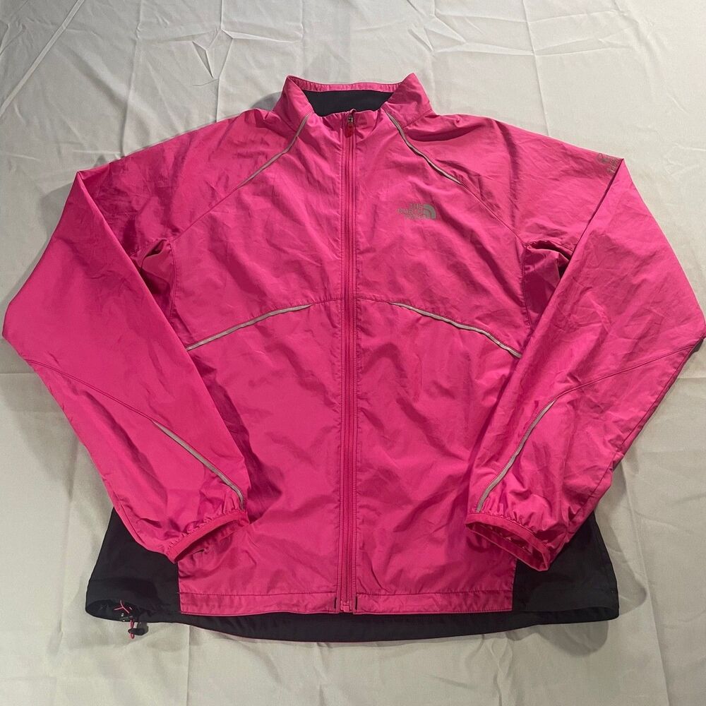 The North Face Flight Series Full Zip Windbreaker Jacket Pink Womens Size Medium